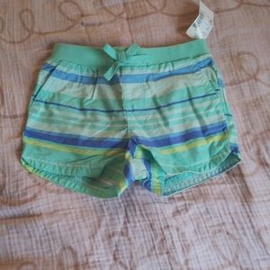 Turquoise and green shorts